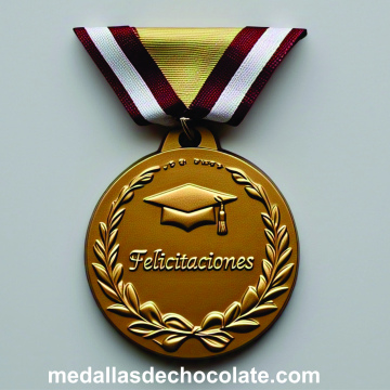 MEDALLAS DE CHOCOLATE DE 6 CMS