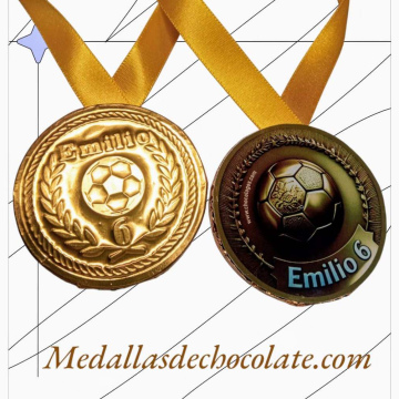 MEDALLAS DE CHOCOLATE de 6 cms