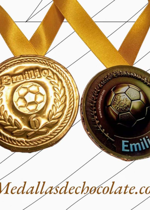 MEDALLAS DE CHOCOLATE de 6 cms