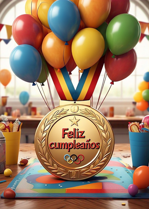 MEDALLAS CUMPLEAÑOS DE 6 CMS X 24 UNIDADES